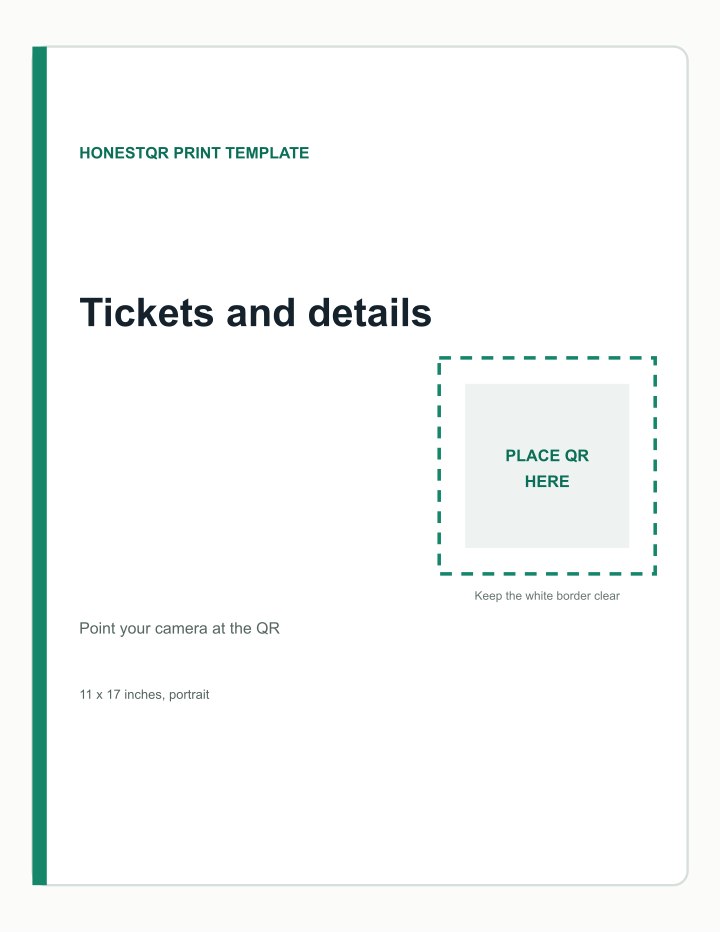 Event poster template preview